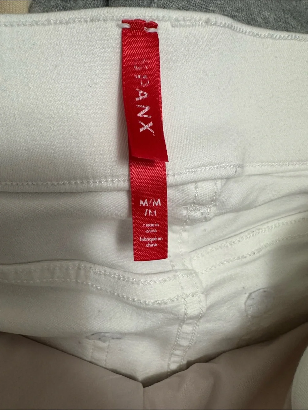 SPANX White Stretch Flare Jeans